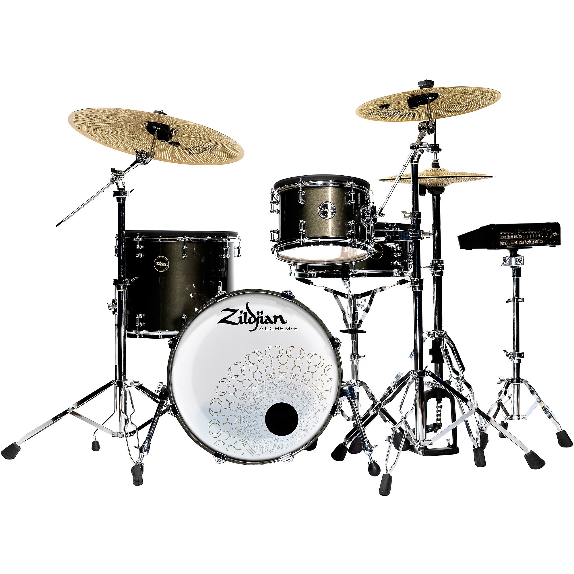 Zildjian ALCHEM-E Gold Electronic Drum Kit With Simmons DA2112 Amp