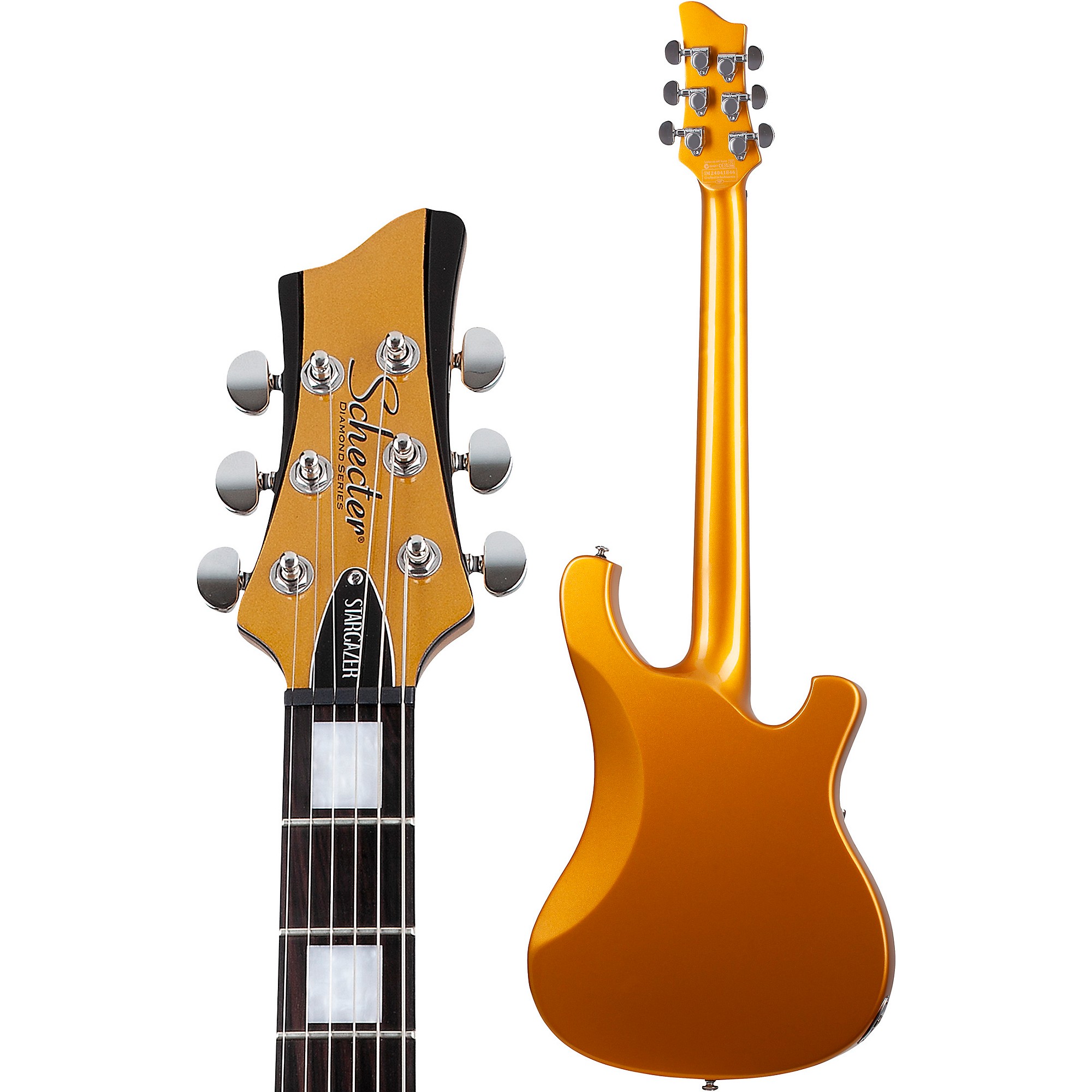 Schecter Stargazer 6 Vibrato Electric Guitar Left Handed Metallic Gold