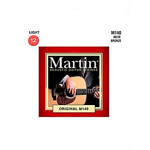 Martin M140 Martin Acoustic 80/20 Light Guitar String