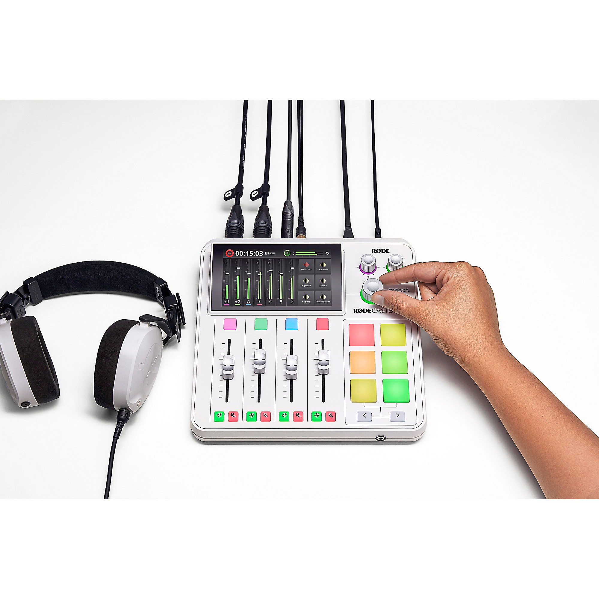 【美品】RODECaster Duo ホワイト RODE RodeCaster Duo Streaming Mixer - White | Music & Arts
