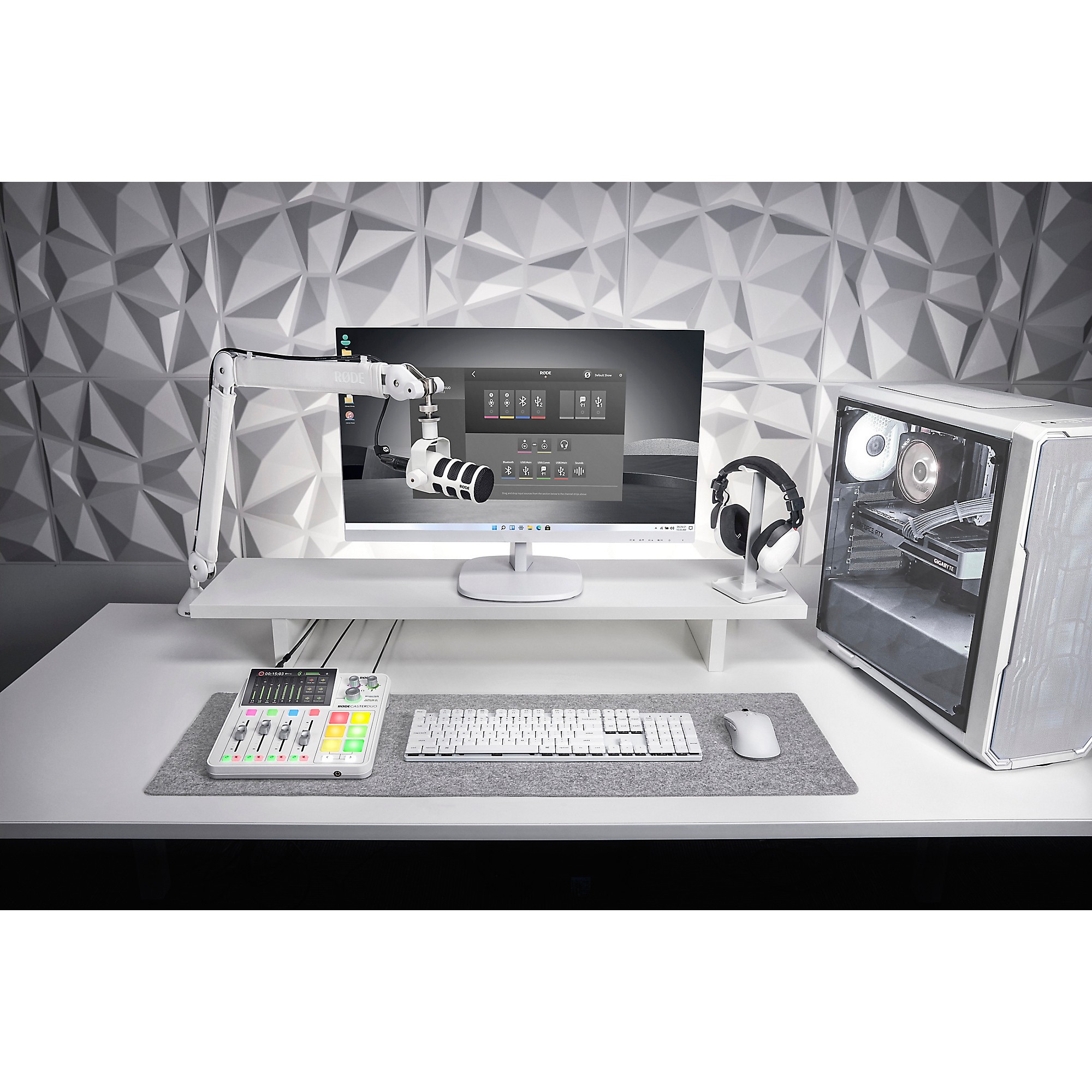 【美品】RODECaster Duo ホワイト RODE RodeCaster Duo Streaming Mixer - White | Music & Arts