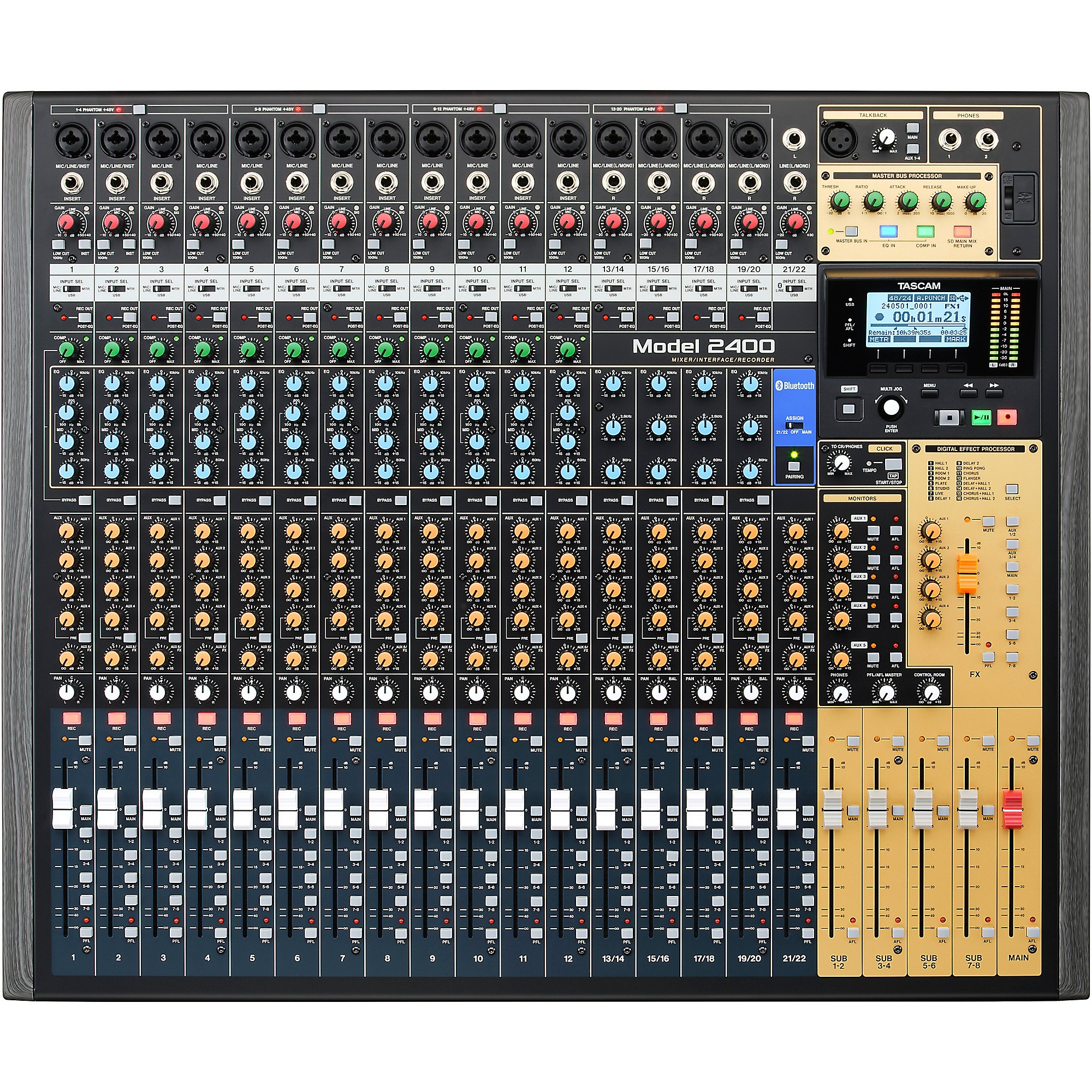 TASCAM Model 2400 24-Channel Multitrack Recorder and Mixer With