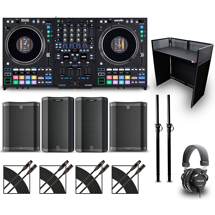 Rane one DJコントローラー ヘッドフォン スピーカー PC台セット RANE PERFORMER Stage Bundle with DJ Booth and Speakers | Music & Arts