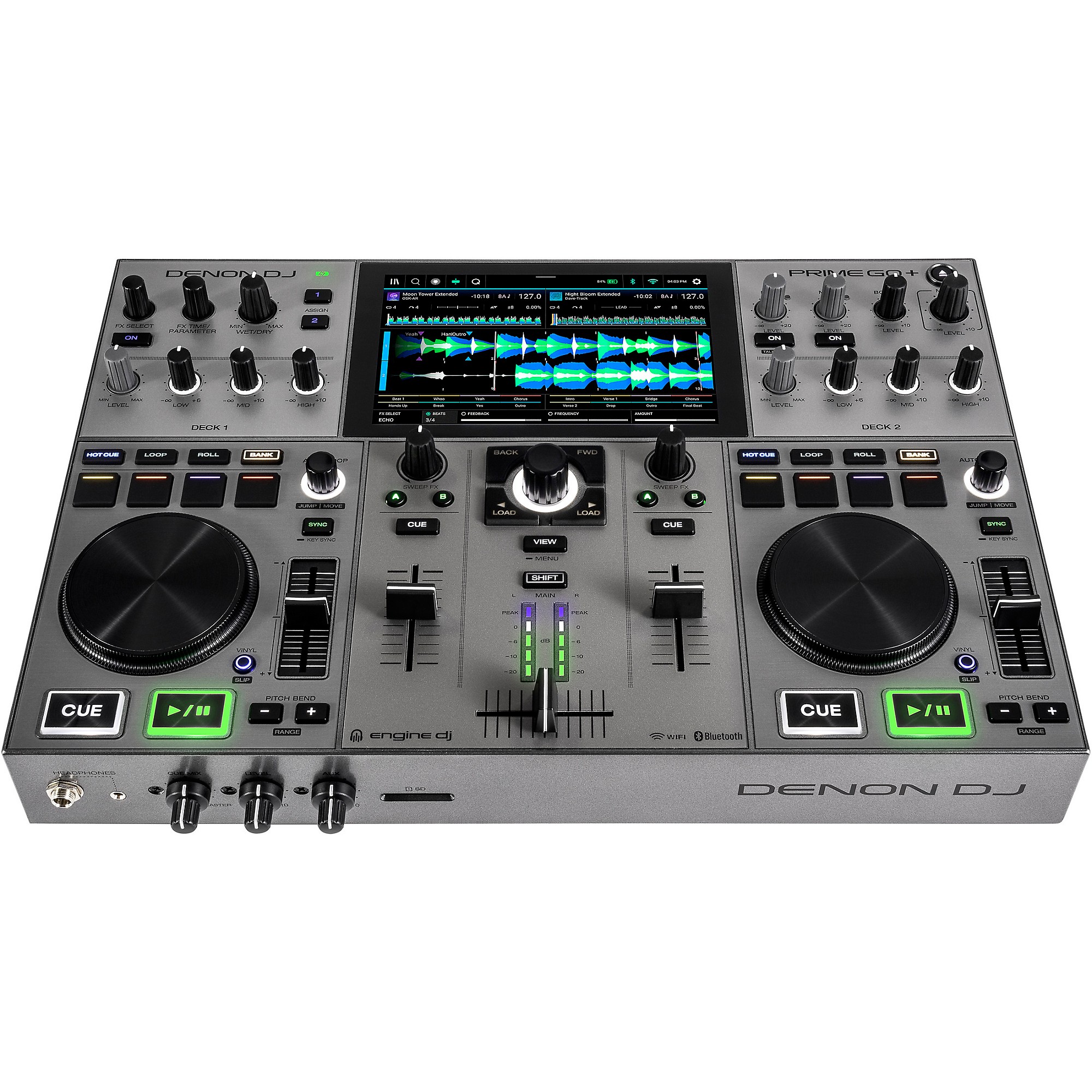 Denon DJ PRIME GO+ Professional 2-Channel Standalone DJ