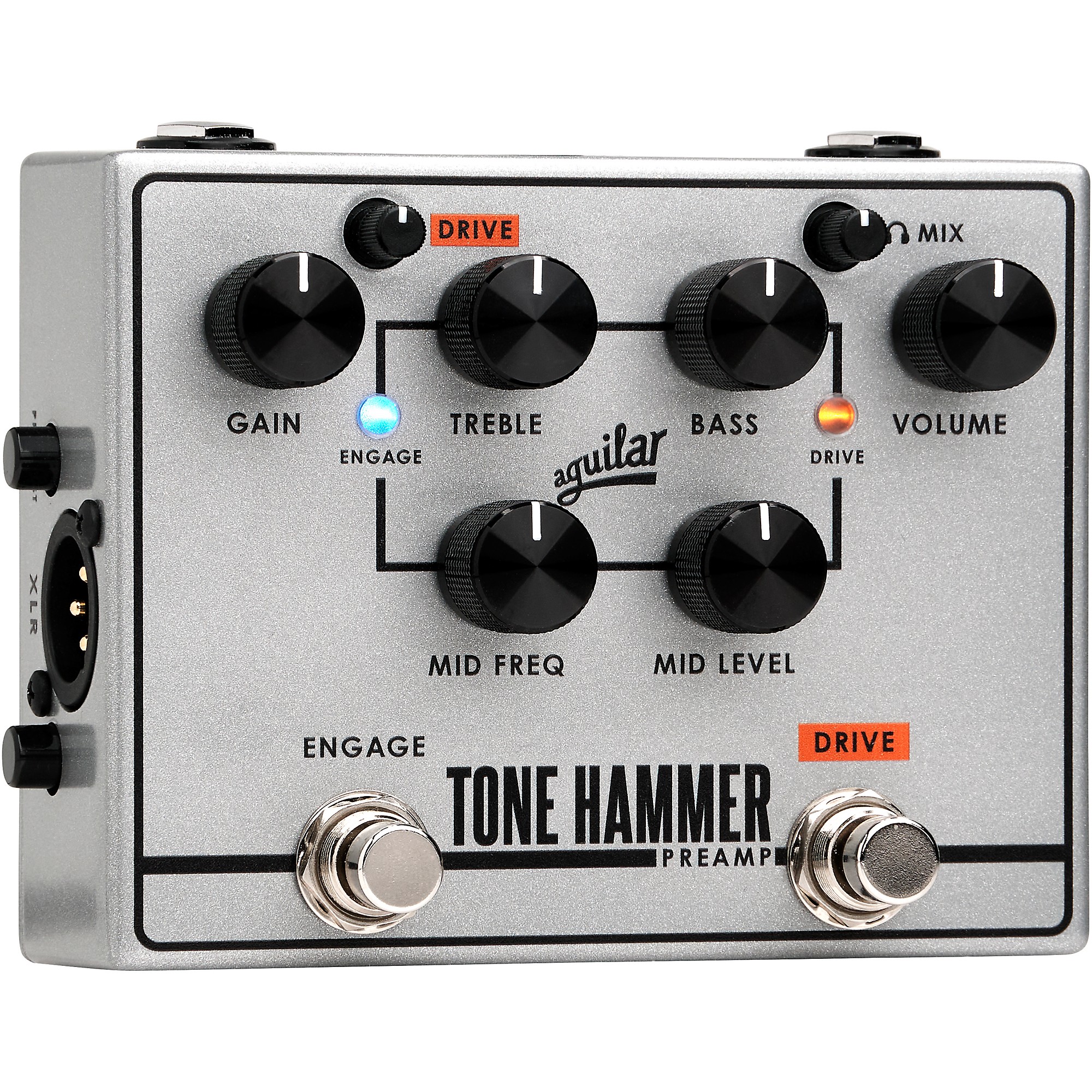 ベース Aguilar Tone Hammer Preamp V2, AG Preamp Aguilar Tone Hammer V2 Preamp Bass Effects Pedal | Music & Arts