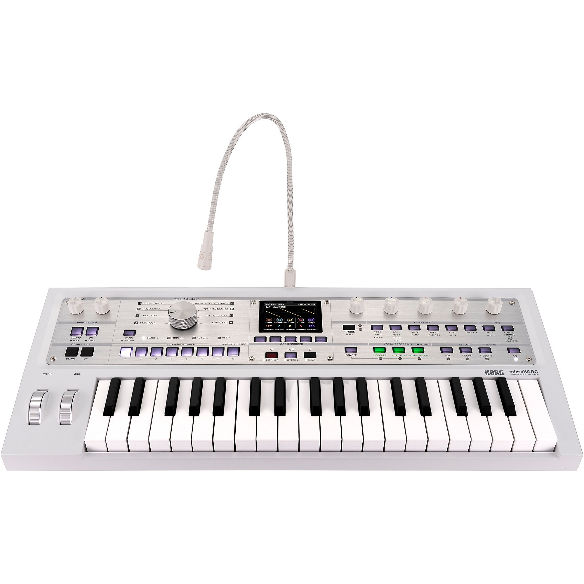 KORG microKORG 2 限定品ホワイト KORG microKORG 2 Keyboard Synthesizer & Vocoder - Limited-Edition