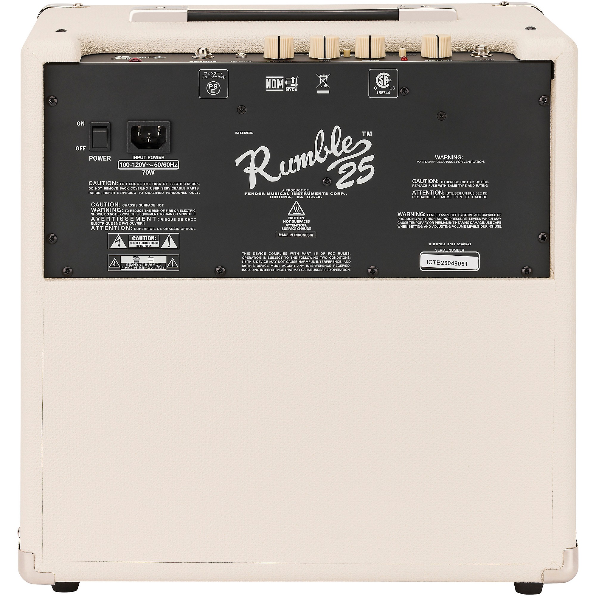 Fender Rumble 25 V3 1x8 25W Bass Combo Amp | Music & Arts