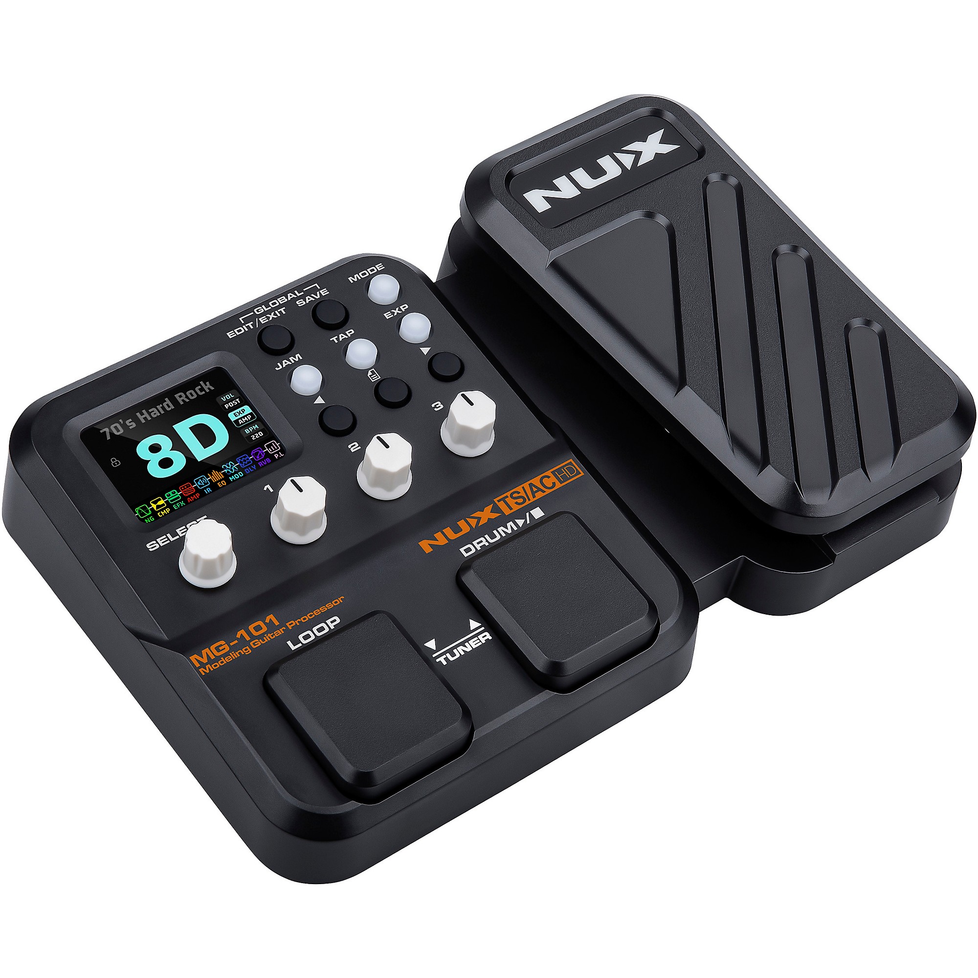 NUX MG-101ギターエフェクター NUX MG-101 Multi-Effects and Amp Modeler Effects Pedal