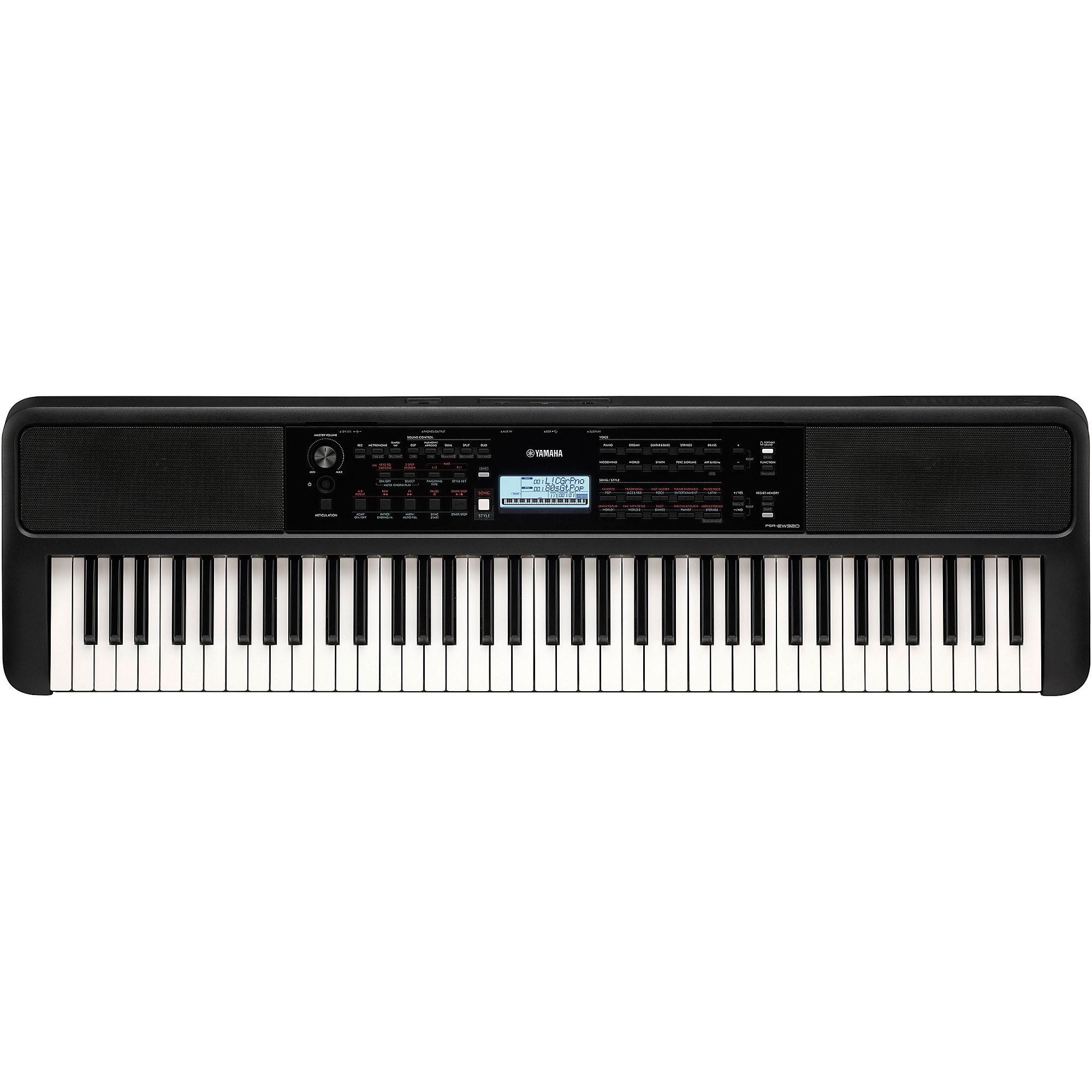 Yamaha PSR-EW320 76-Key Portable Keyboard Essentials Bundle