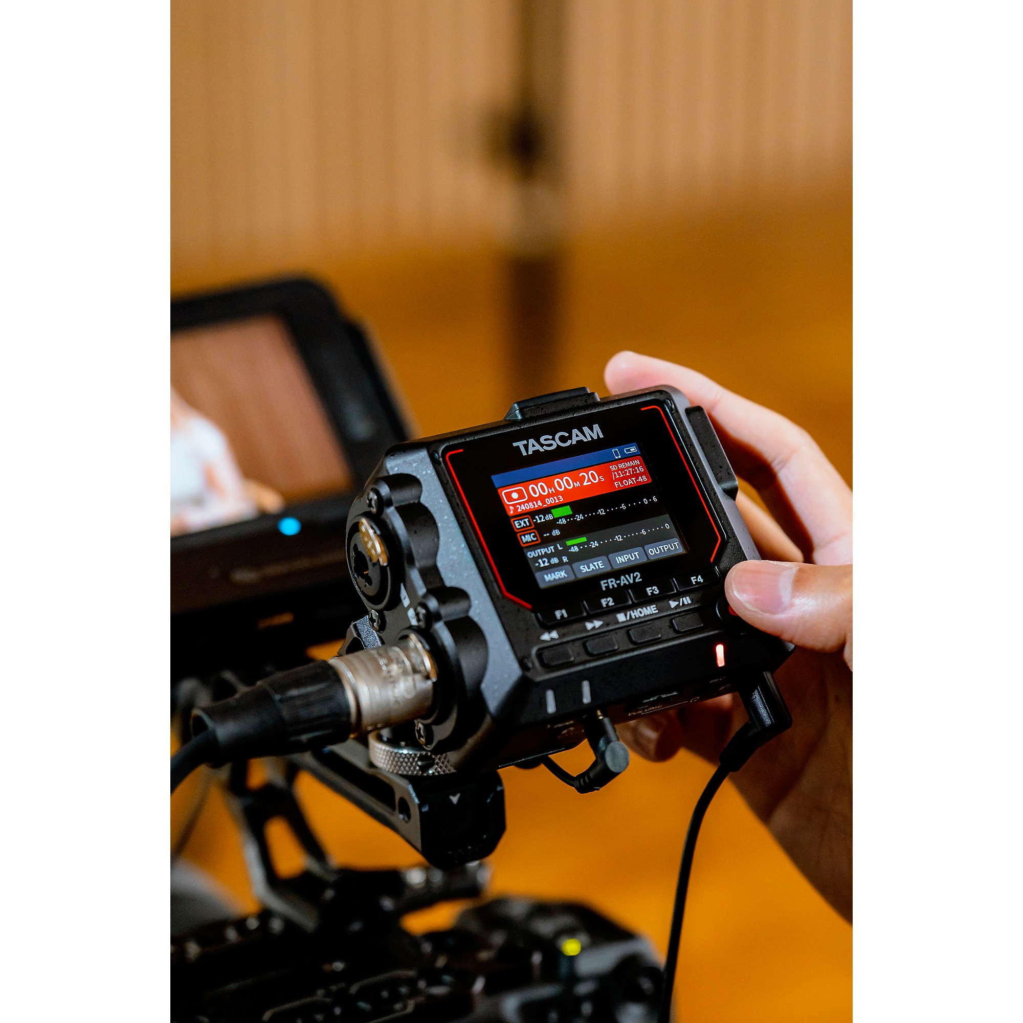 TASCAM FR-AV2 Compact 32-Bit Field Recorder & Timecode