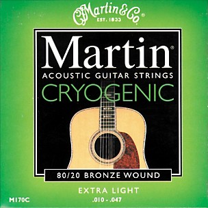 Martin M170C Cryogenic 80/20 Bronze Wound Ex-Light Guitar Strings