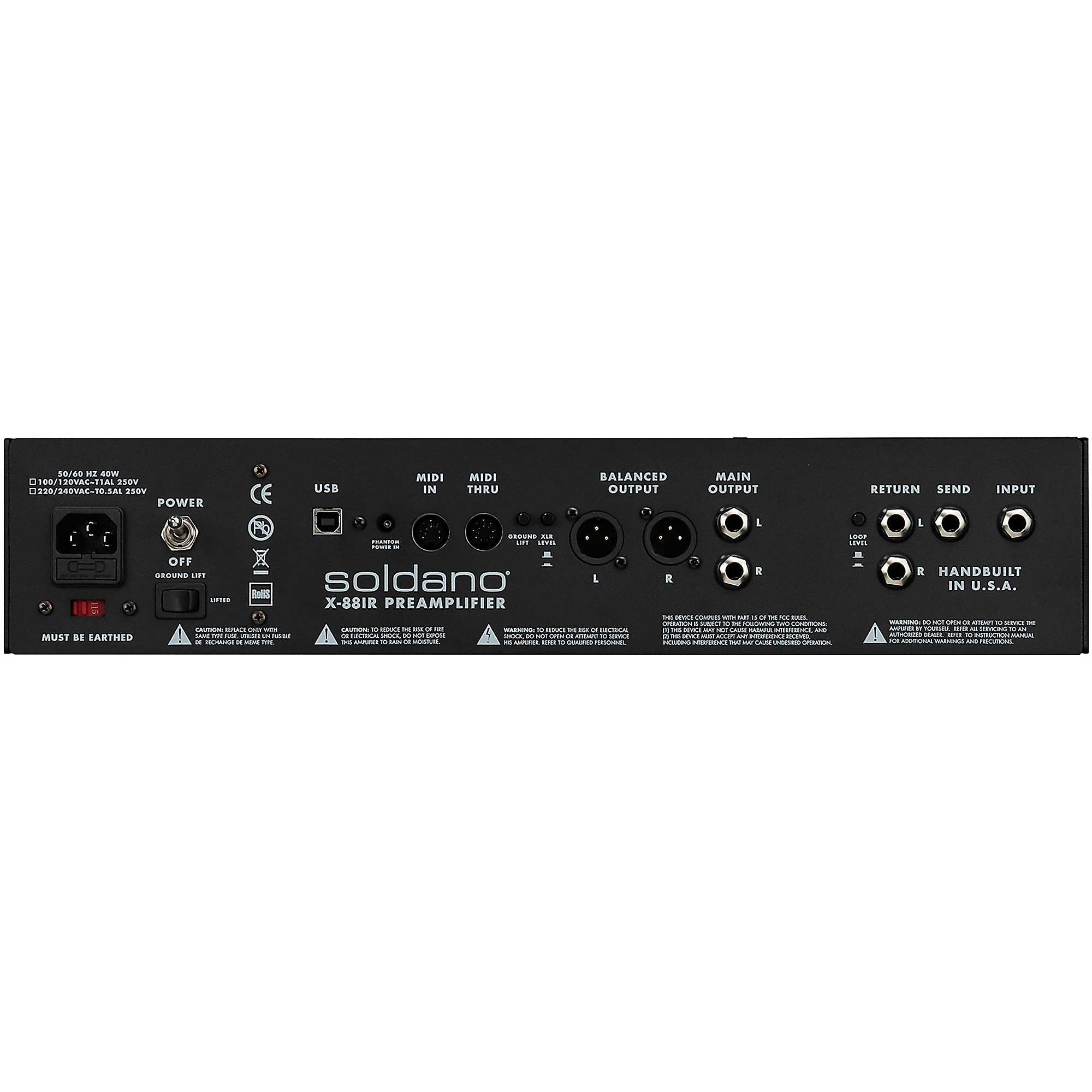Soldano X88-IR Rackmount Tube Guitar Preamp | Music & Arts