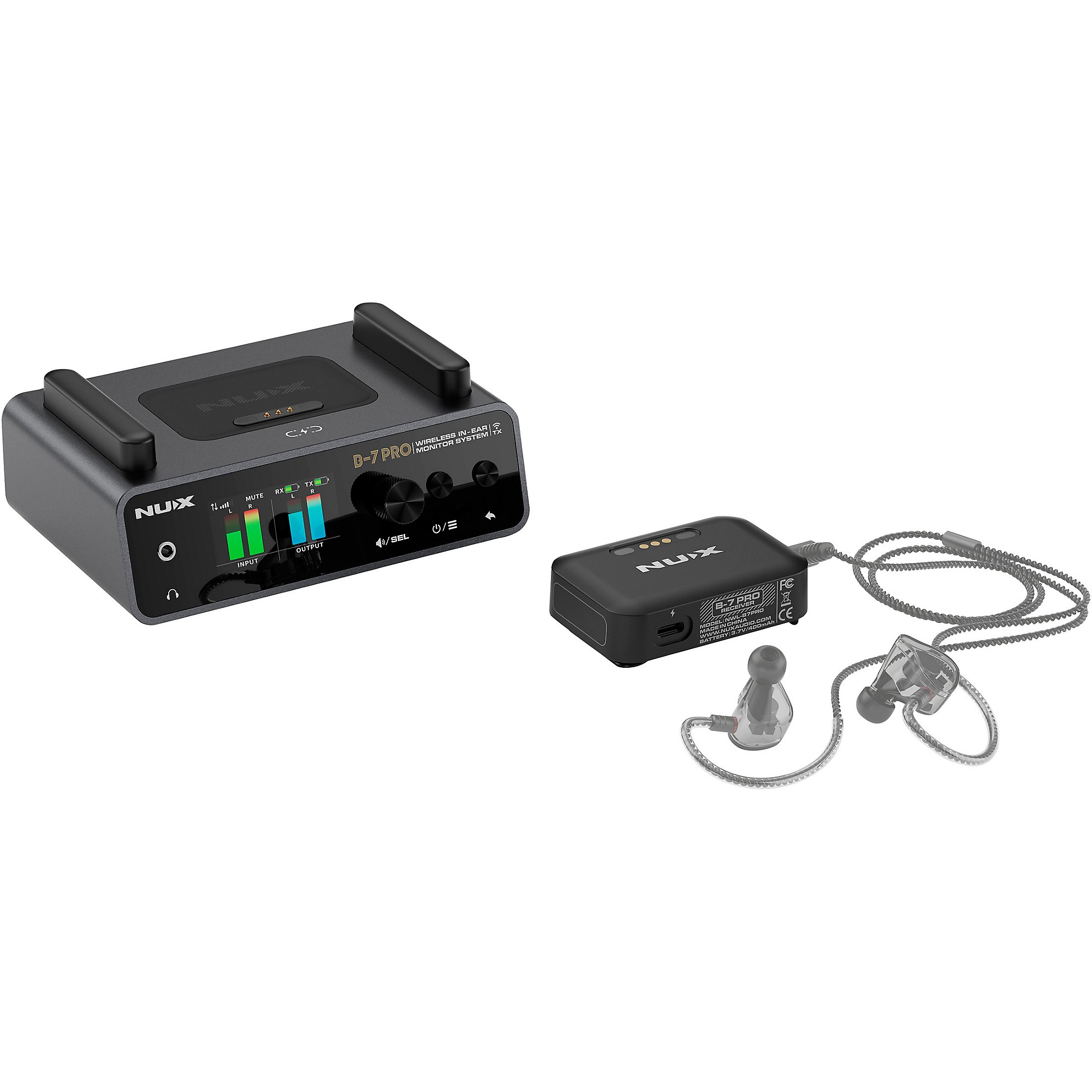 NUX B-7 PRO ワイヤレスイヤモニシステム NUX B-7 Pro Professional 2.4GHz In Ear Monitoring Wireless System