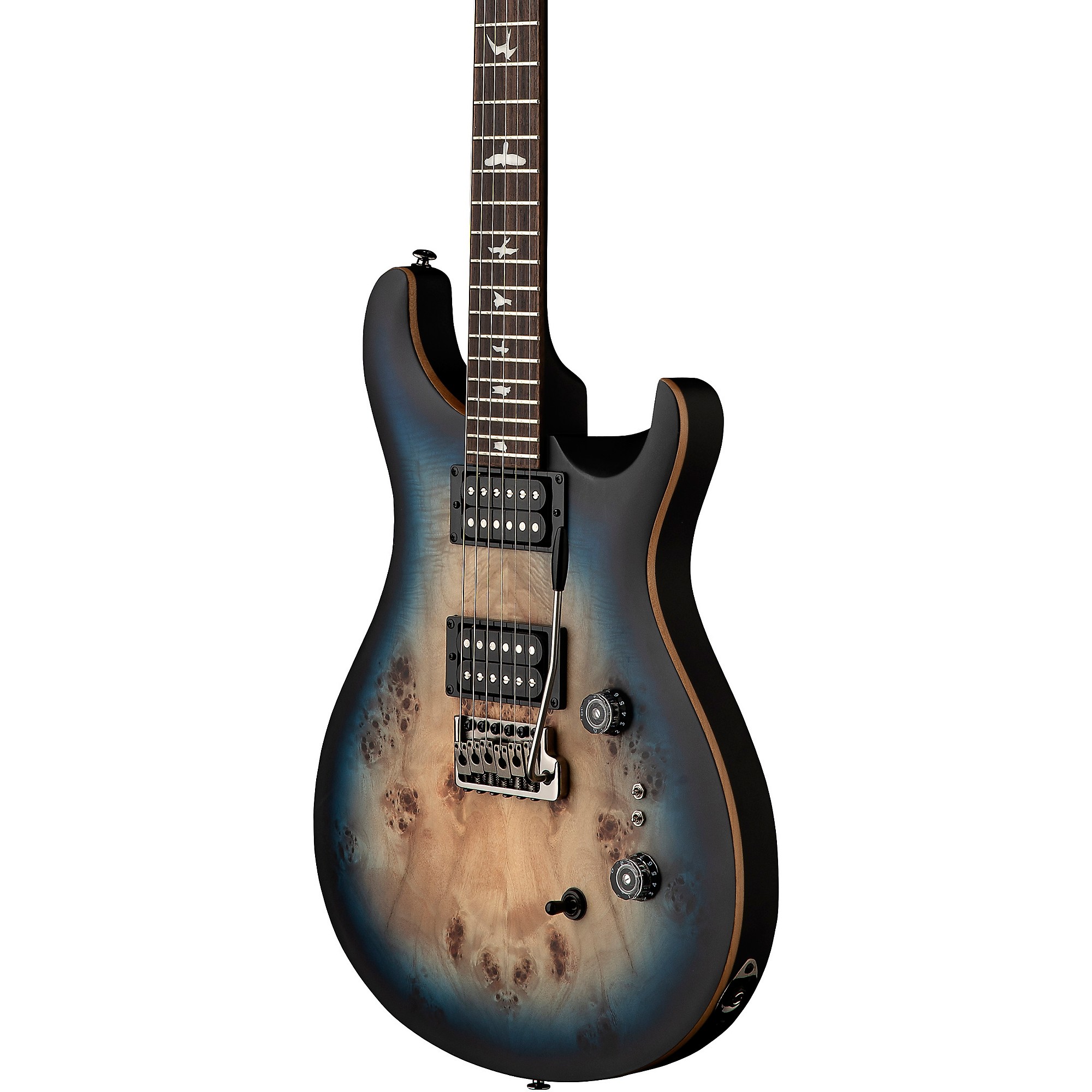 PRS SE Exotic Custom 24-08 Poplar Burl Electric Guitar - | Music