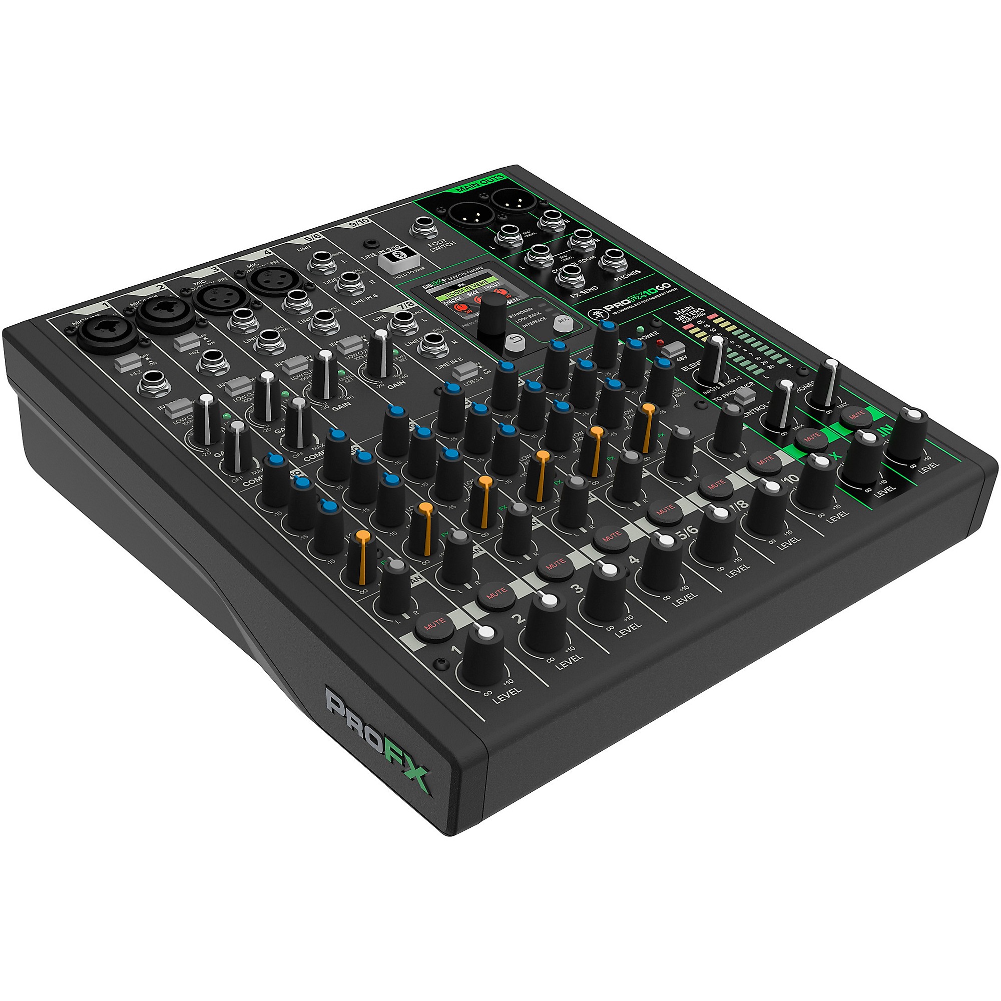 Mackie ProFX10 GO 10-Channel Battery-Powered Analog Mixer | Music