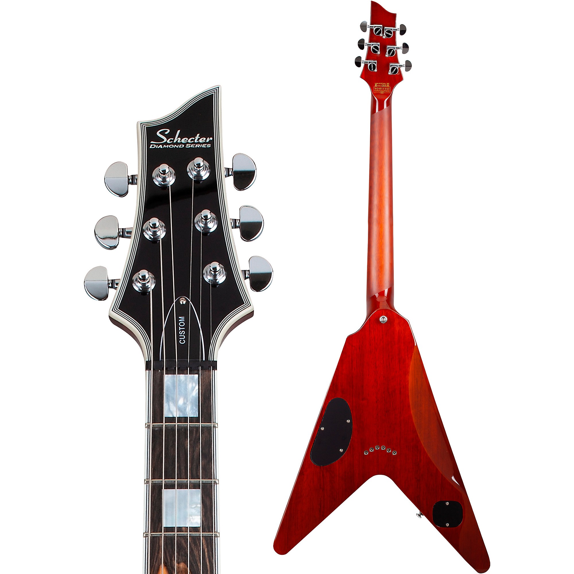 Schecter Guitar Research V-1 Electro-Resin Electric Guitar