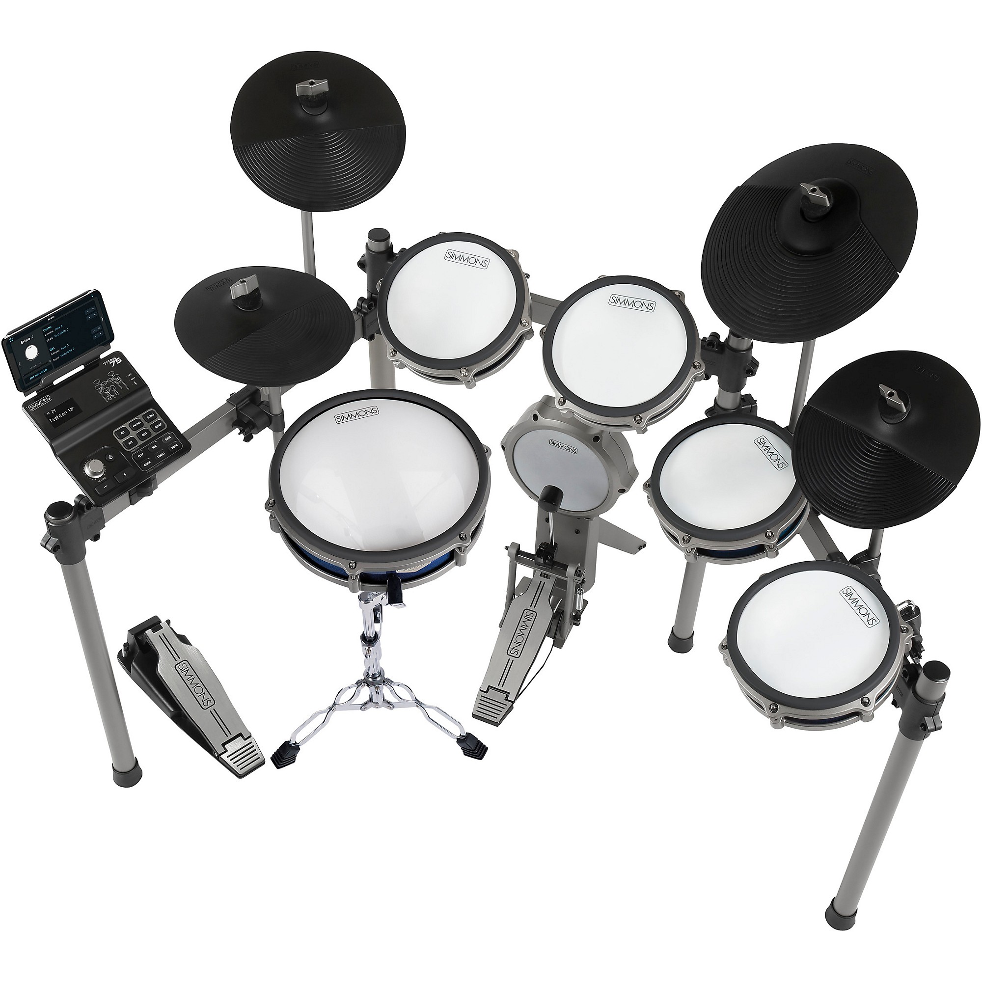 ACTUS DRUMS（ドラムス）グレー(天板ブラック) Simmons Titan 75 Electronic Drum Set | Music & Arts