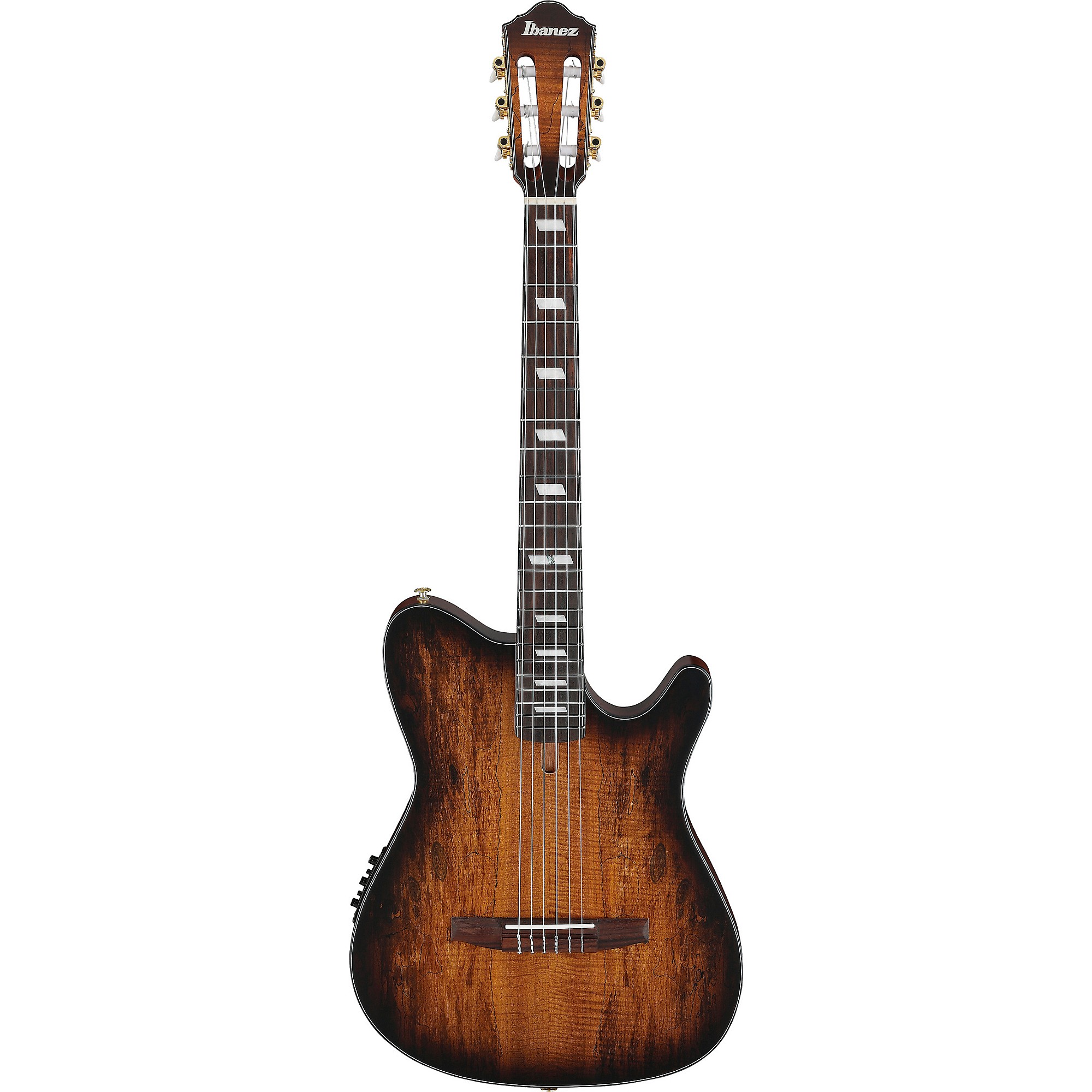 Ibanez FRH20SMN Spalted Maple Top Nylon-String Acoustic-Electric