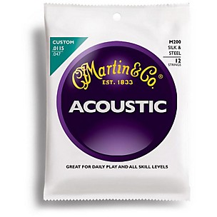 Martin M200 12-String Silk and Steel Custom Acoustic Guitar Strings