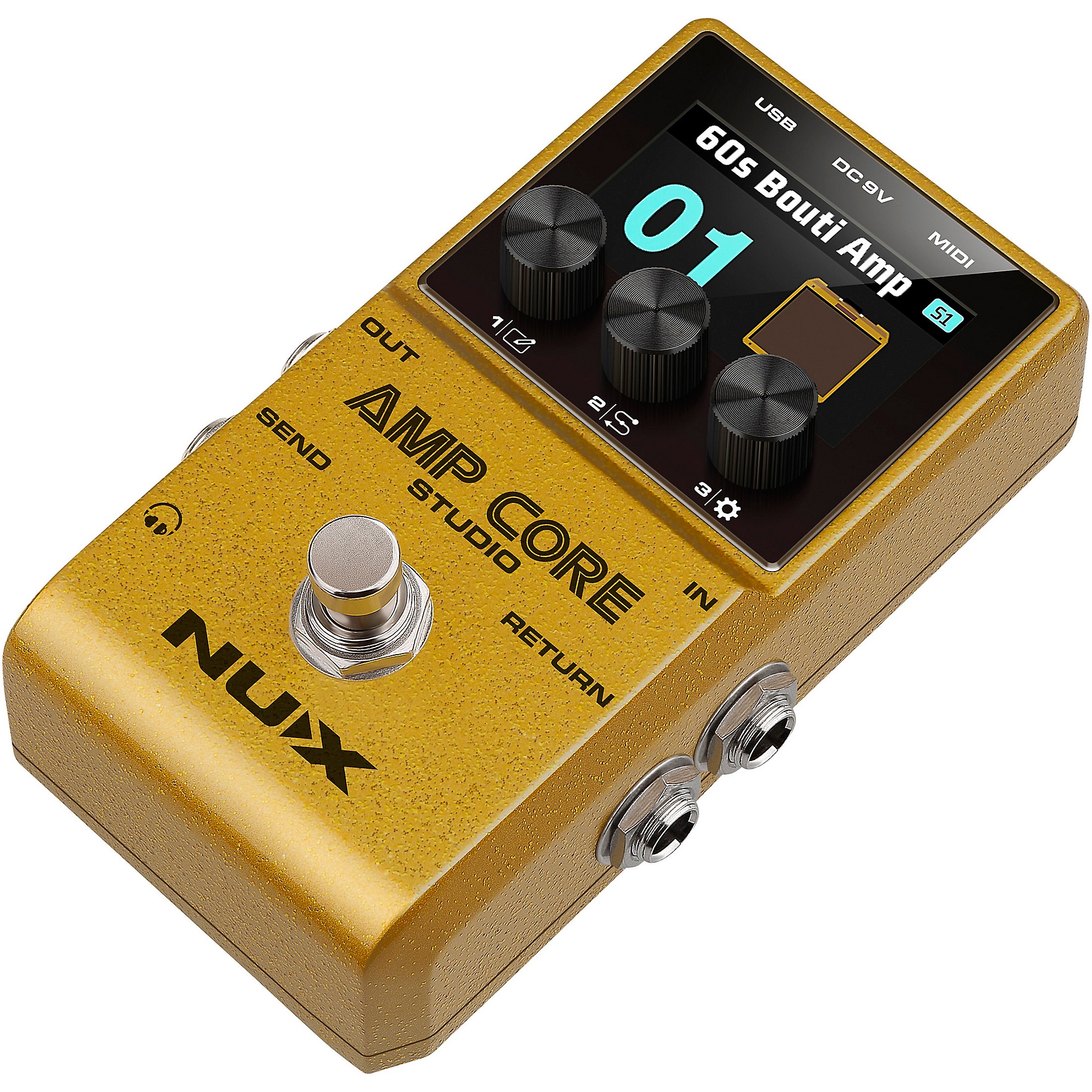 ギター NUX AMP CORE NUX Amp Core Studio Amp Modeling Pedal | Music & Arts