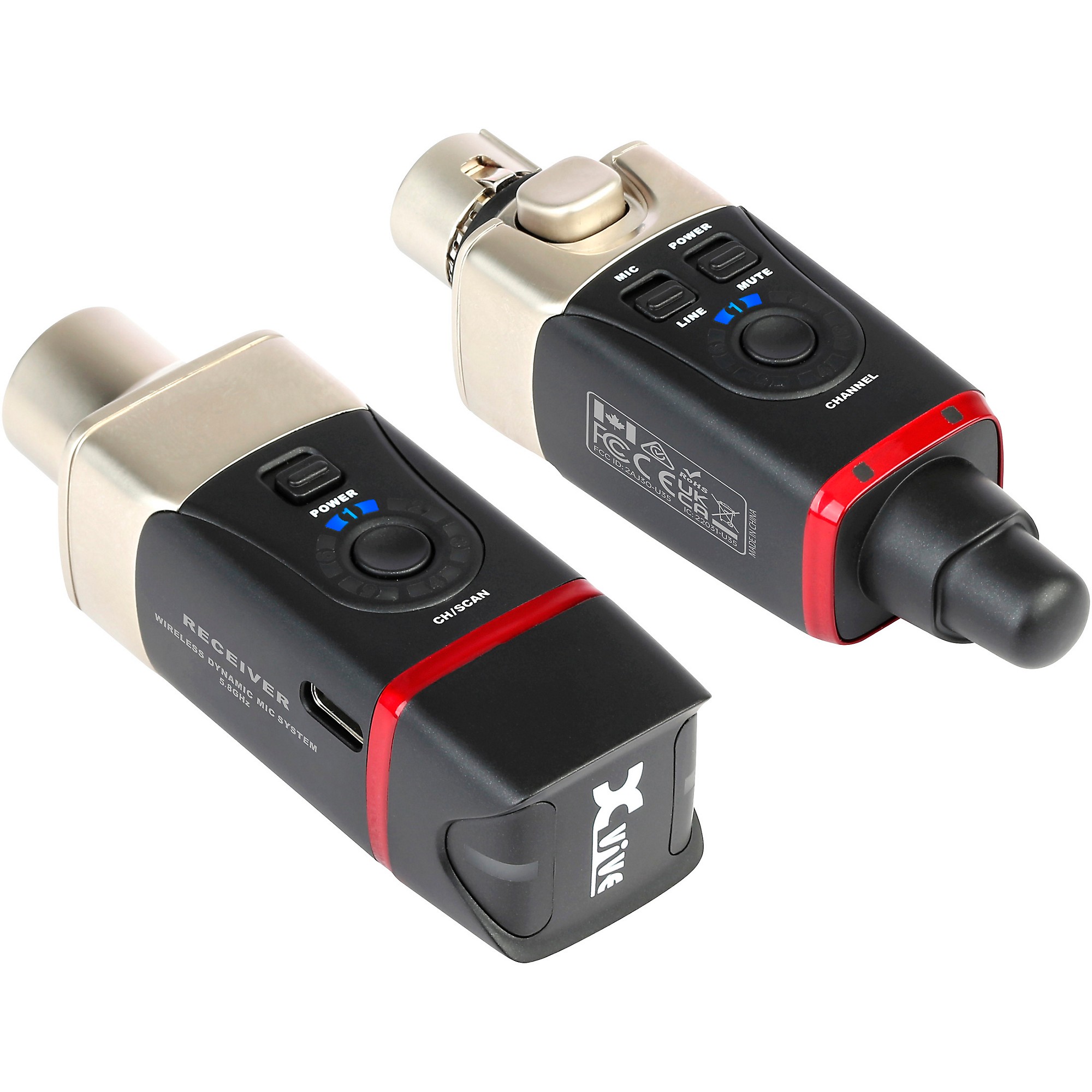 Xvive U35 Dynamic Microphone Wireless System, 5.8GHz - | Music & Arts