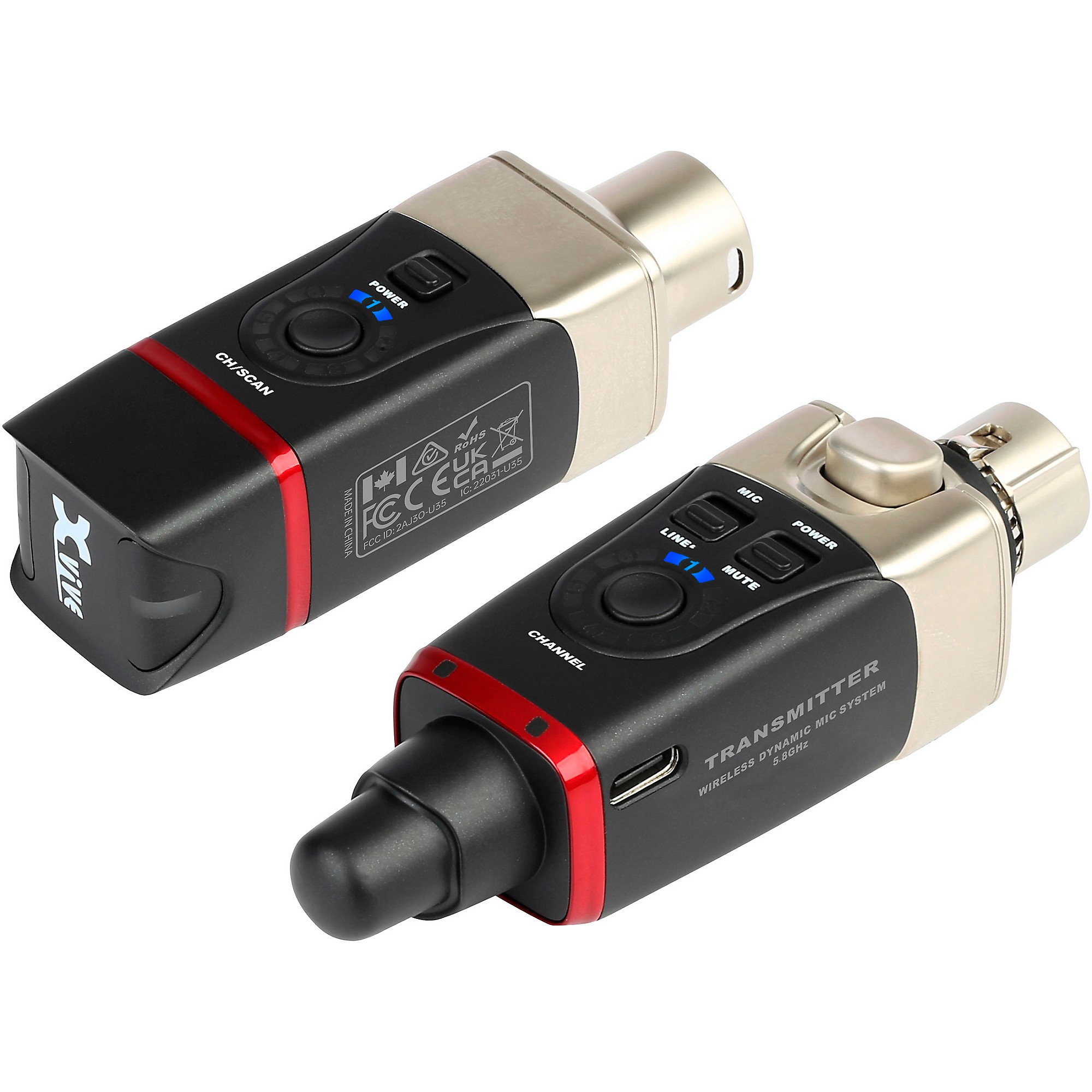 Xvive U35 Dynamic Microphone Wireless System, 5.8GHz - | Music & Arts