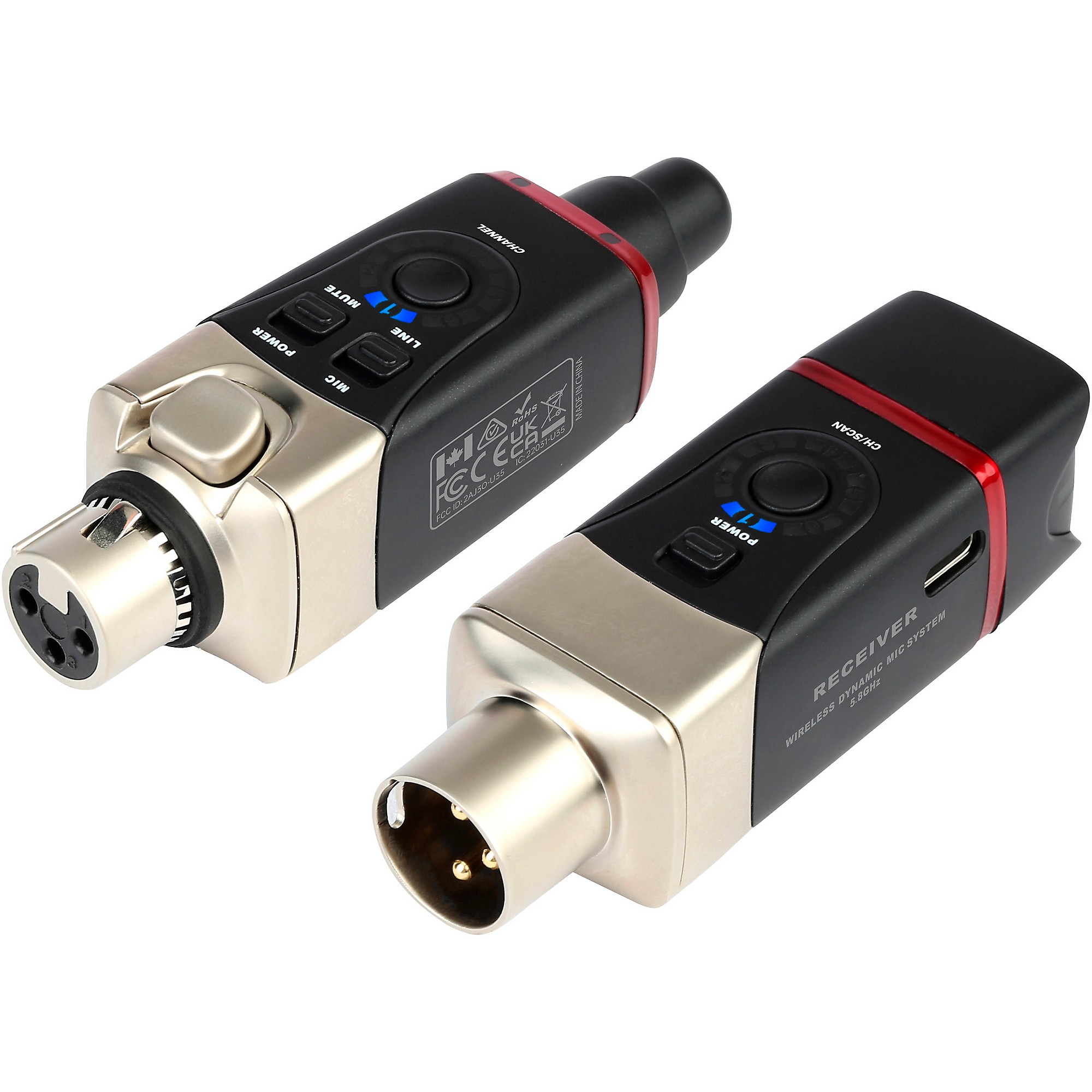 Xvive U35 Dynamic Microphone Wireless System, 5.8GHz - | Music & Arts