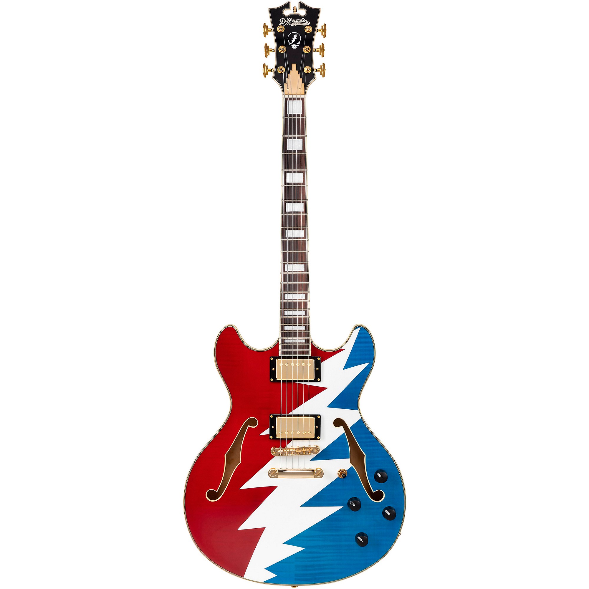 D'Angelico Premier Grateful Dead DC Semi-Hollow Electric Guitar