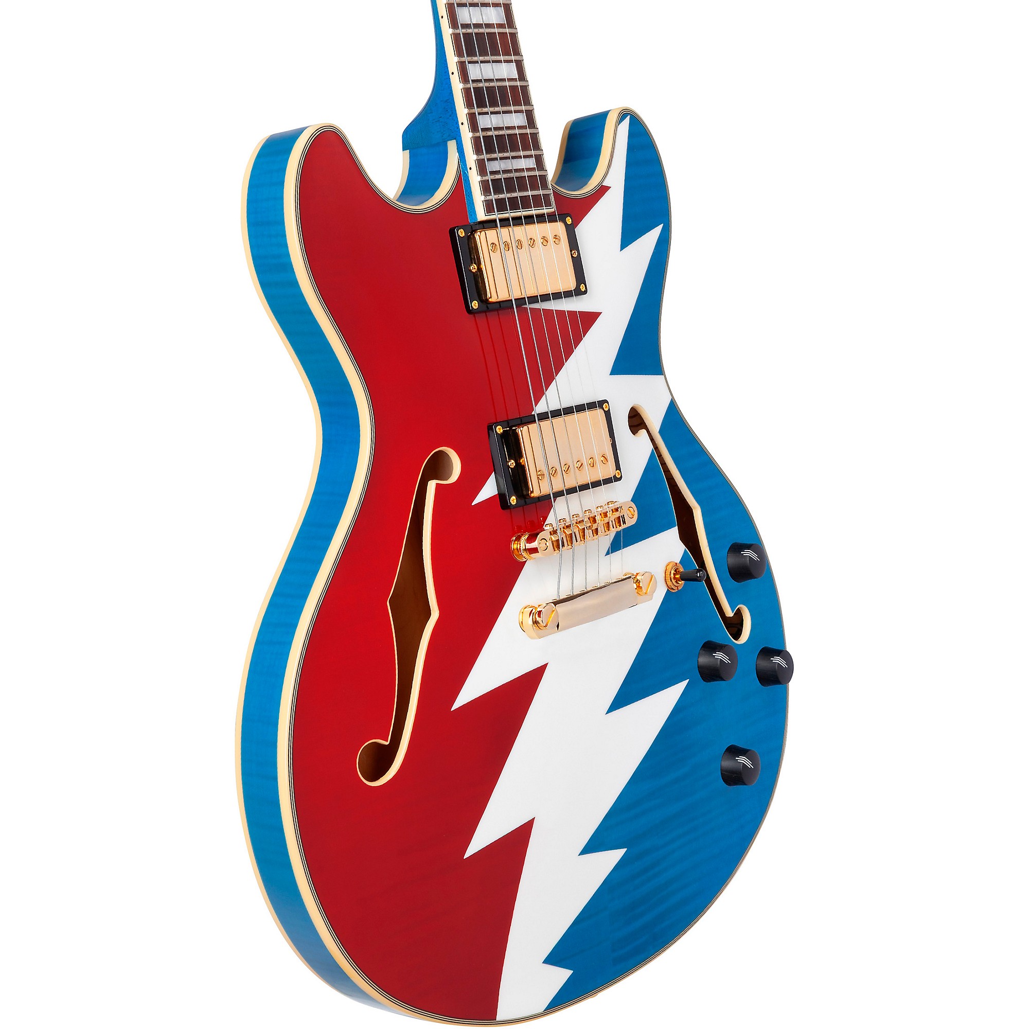 D'Angelico Premier Grateful Dead DC Semi-Hollow Electric Guitar