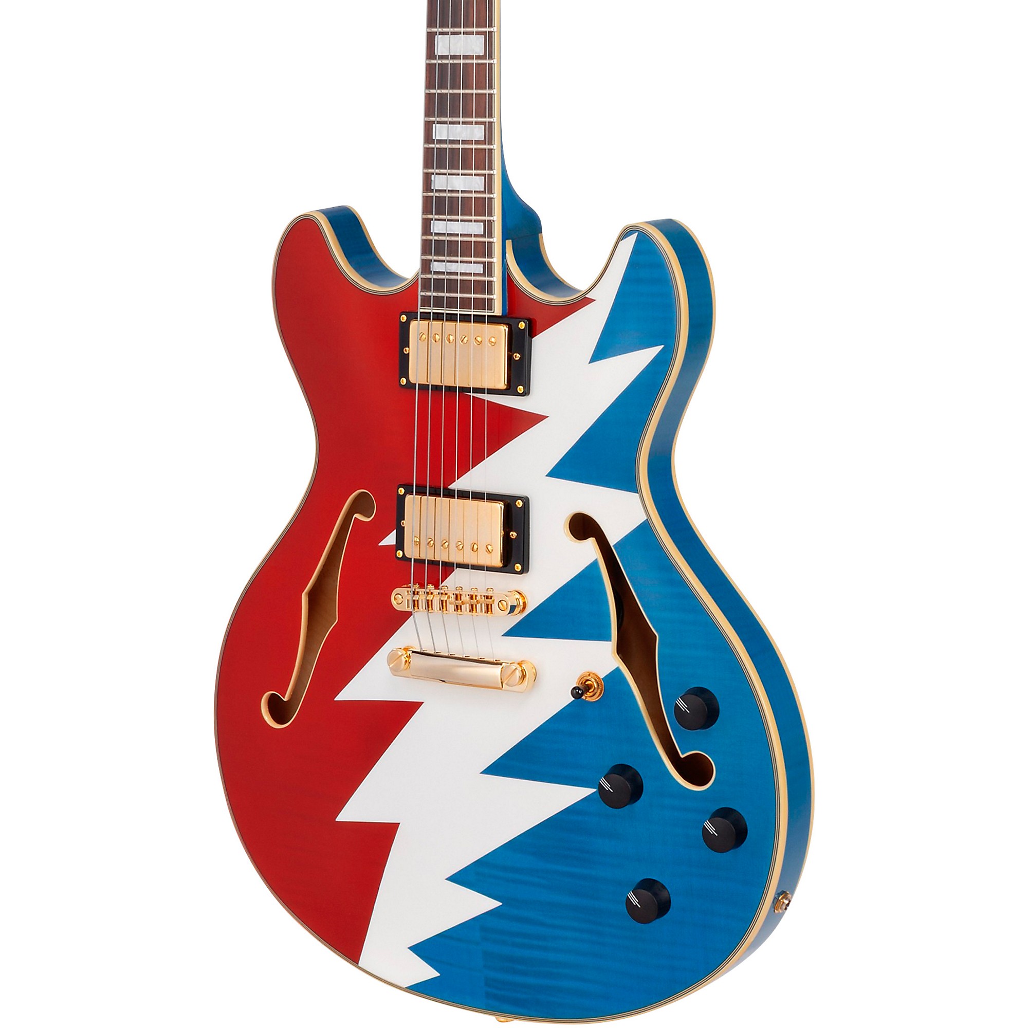 D'Angelico Premier Grateful Dead DC Semi-Hollow Electric Guitar