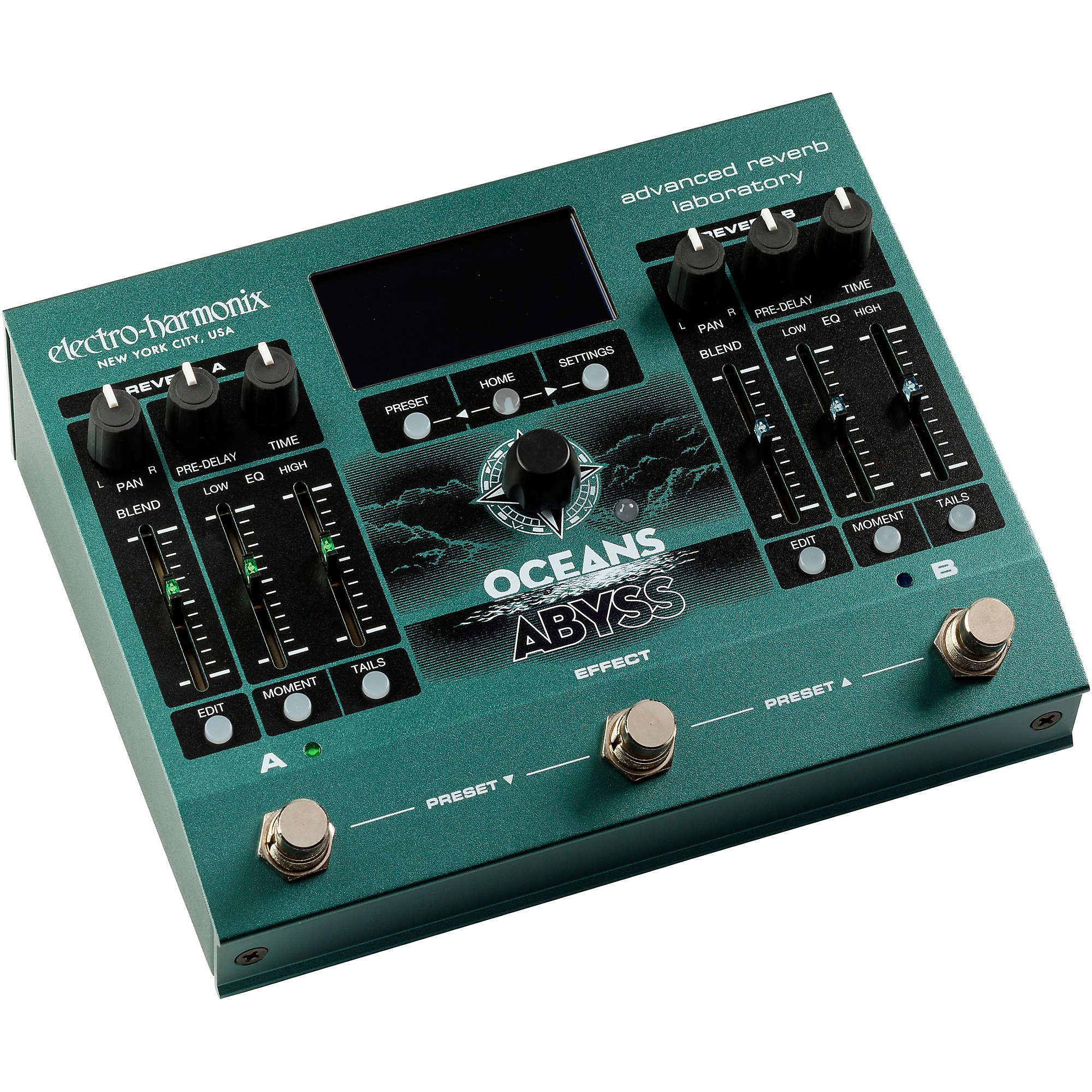 Electro-Harmonix Oceans Abyss Advanced Reverb Laboratory Effects