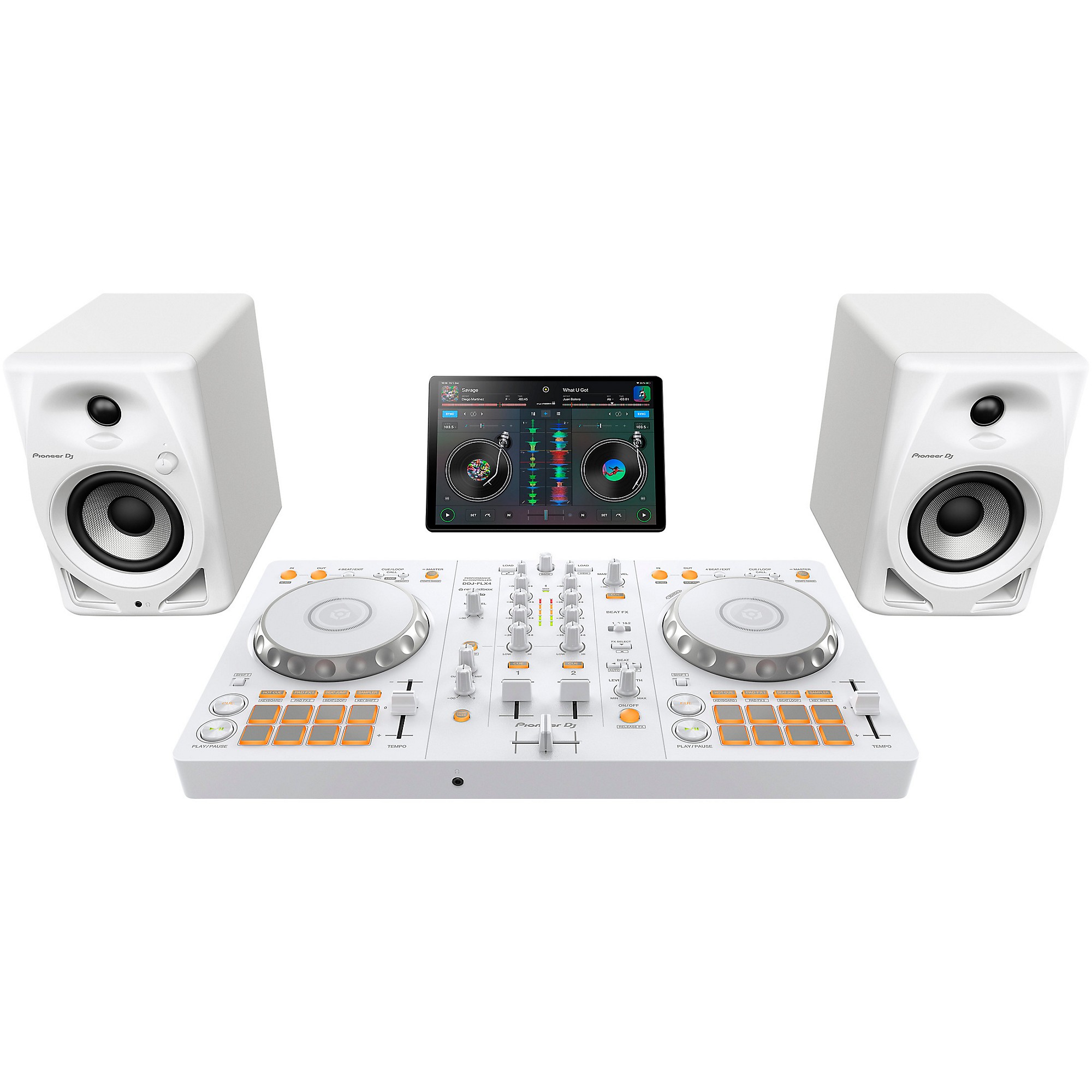 Pioneer DJ DDJ-FLX4-W 2-Channel DJ Controller for rekordbox