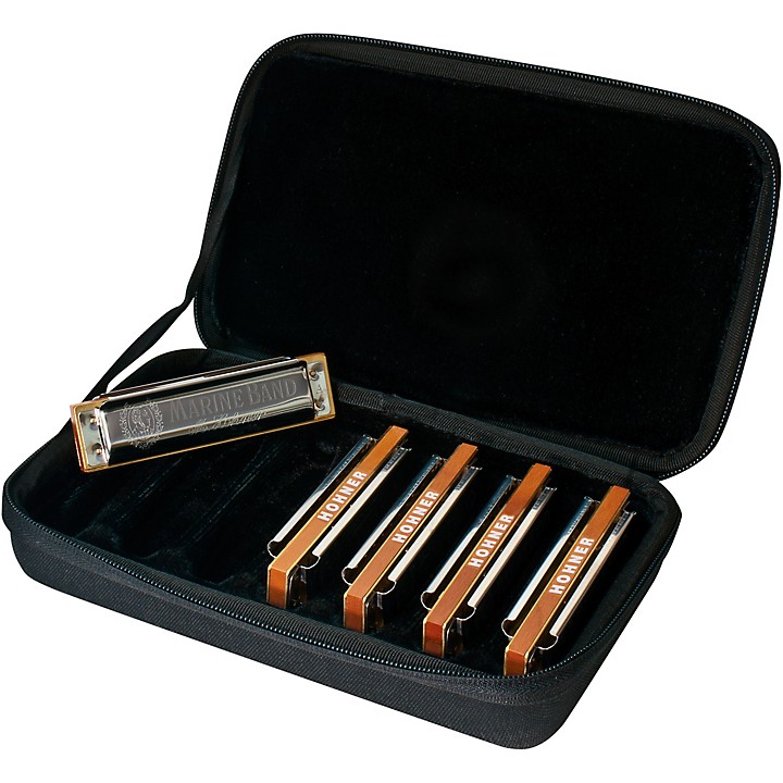 HOHNER MARINE BAND 4本& HAMMOND 6本セット Hohner Marine Band Harmonica 5 Pack - Keys G,C,A,D,E | Music & Arts