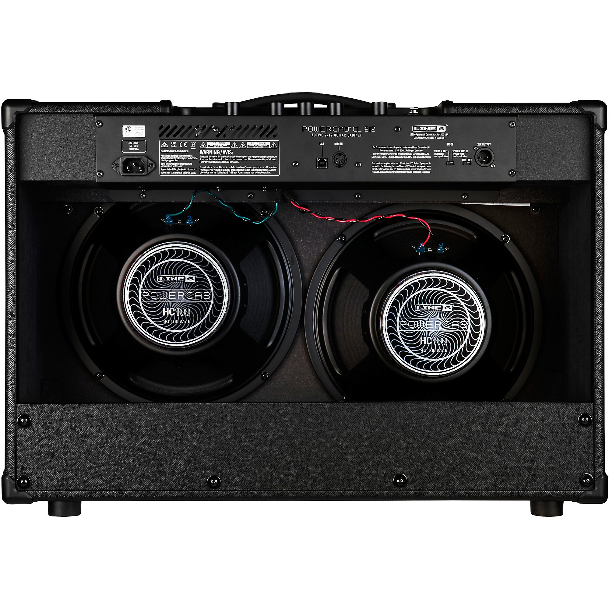 Line 6 PowerCab CL 212 200W 2x12 Powered Guitar Speaker Cabinet
