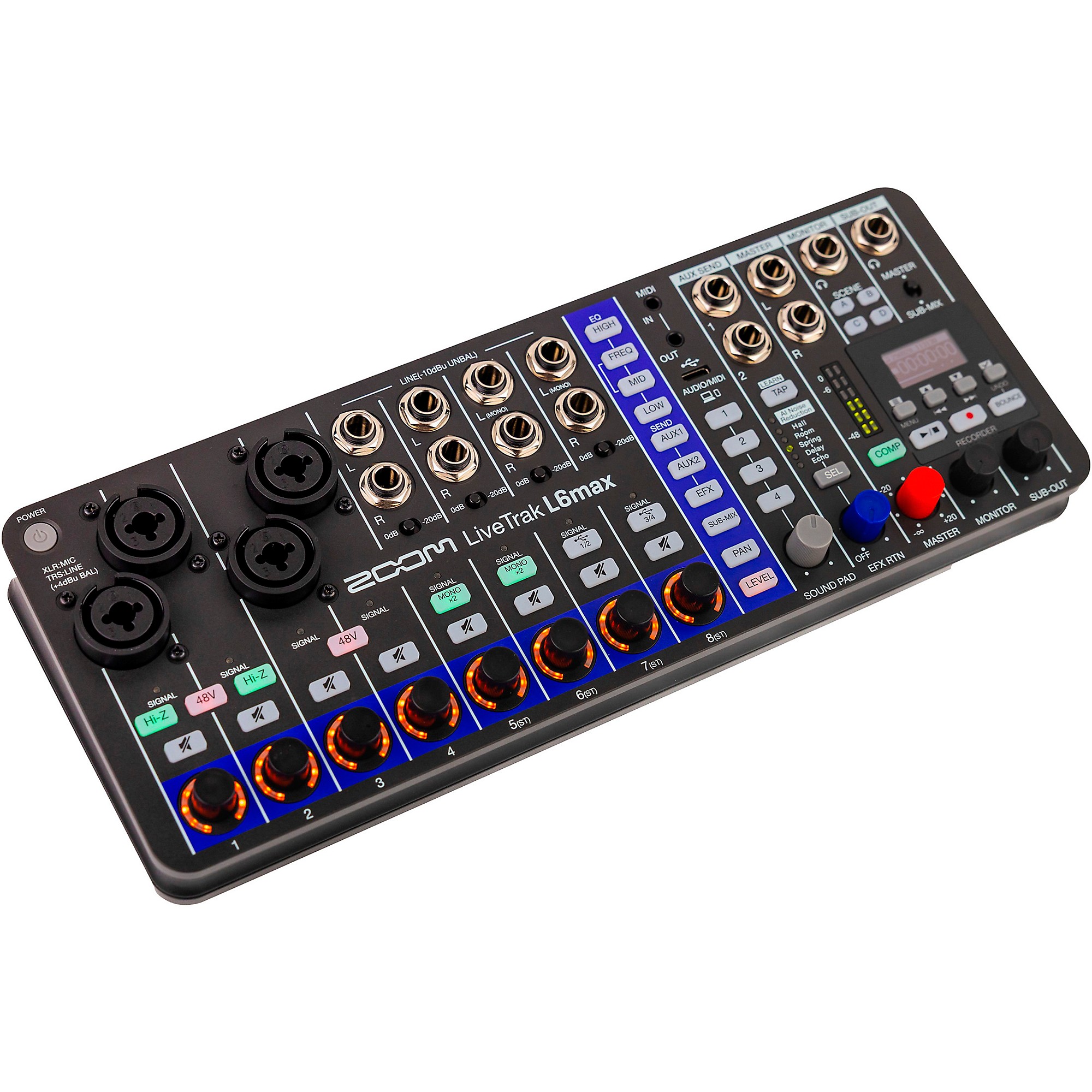 Zoom LiveTrak L6Max 12-Channel Mixer and Recorder | Music & Arts
