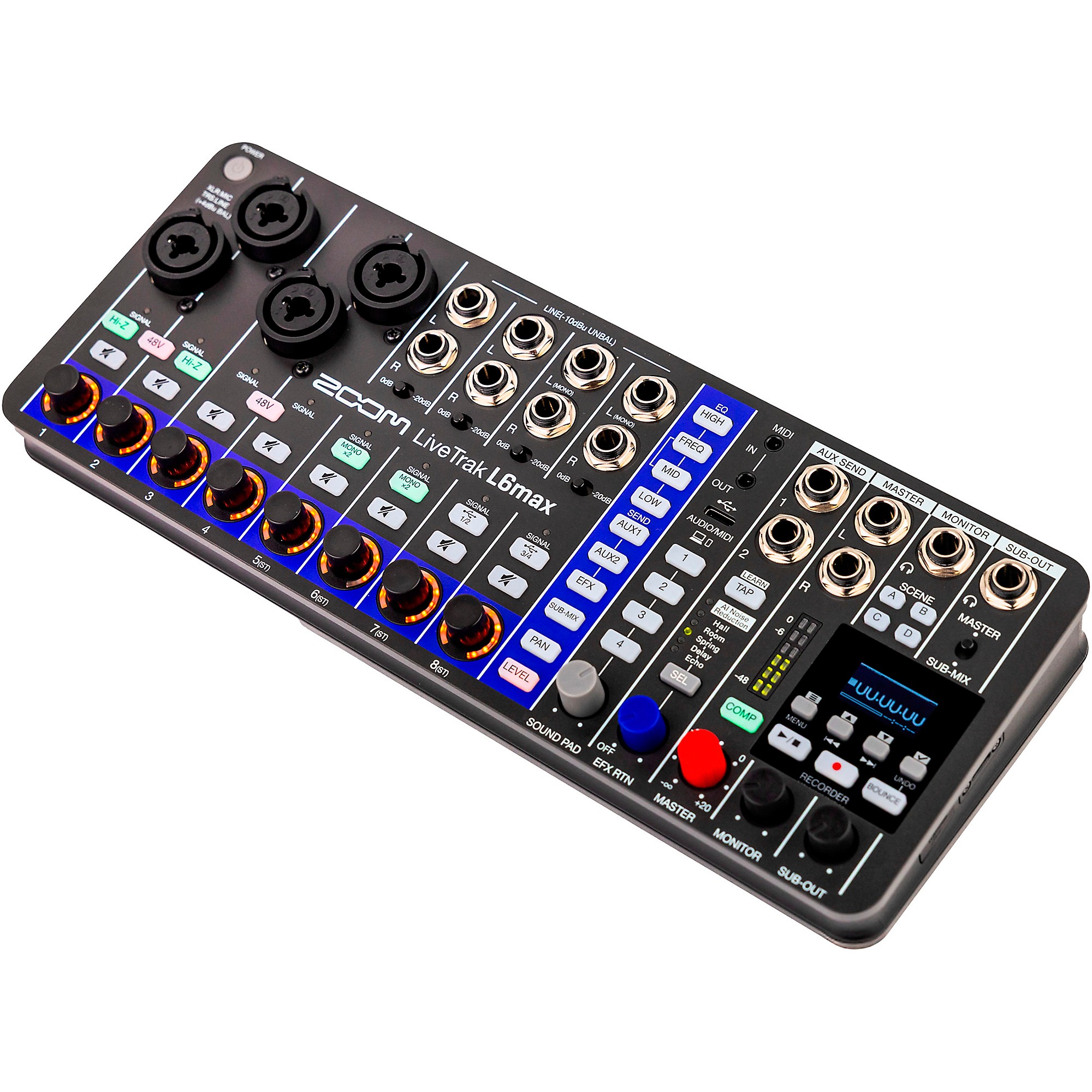 Zoom LiveTrak L6Max 12-Channel Mixer and Recorder | Music & Arts