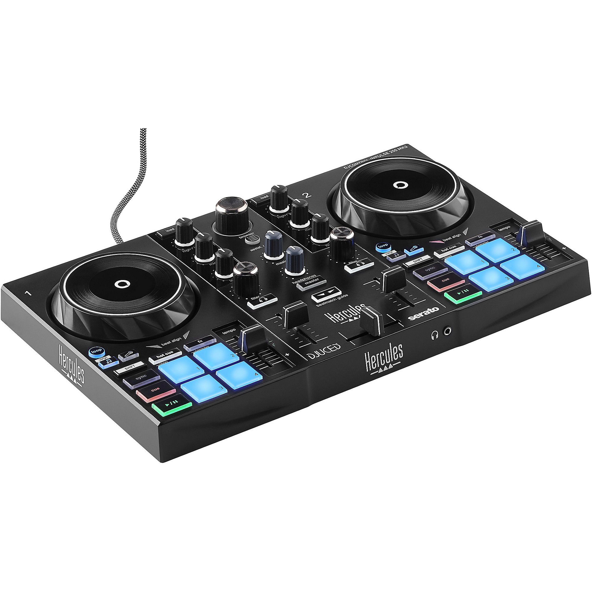 DJ機材 Hercules DJControl Inpulse 200 Hercules DJ DJControl Inpulse 200 MK3 2-Channel DJ Controller