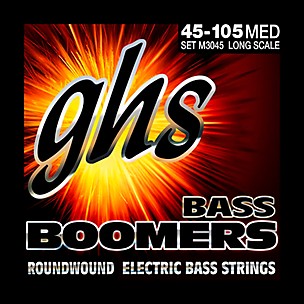 GHS M3045 Bass Boomers Medium Electric Bass Guitar Strings -