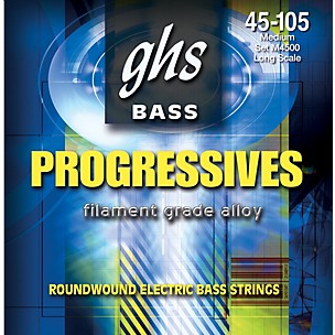 GHS M4500 Boomers 52S Roundwound Electric Bass Guitar Strings
