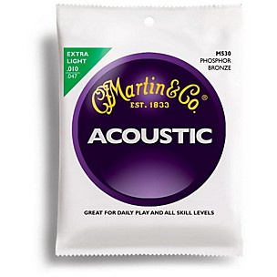 Martin M530 Phosphor Bronze Extra Light Acoustic Guitar Strings