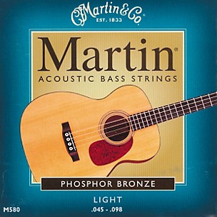 Martin M580 92/8 Phosphor Bronze Light 4-string Acoustic Bass Strings