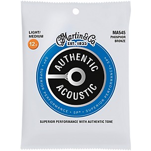 Martin MA545 SP Phosphor Bronze Light/Medium Authentic Acoustic Guitar Strings