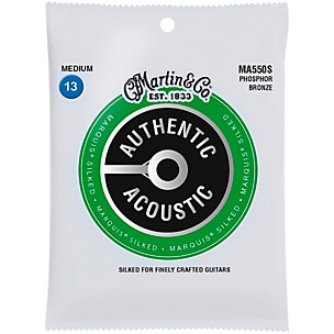 Martin MA550S Marquis Phosphor Bronze Medium Authentic Silked Acoustic Guitar Strings