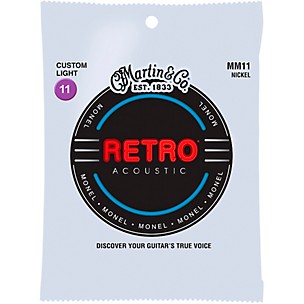 Martin MM11 Retro Custom Light Acoustic Guitar Strings