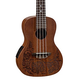 Luna MO EL Concert Acoustic-Electric Ukulele