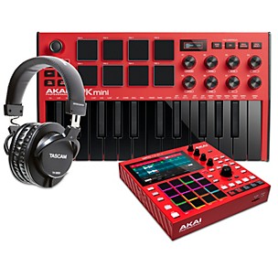 Akai Professional MPC ONE+ Standalone Production Center With MPK mini mk3 & Headphones