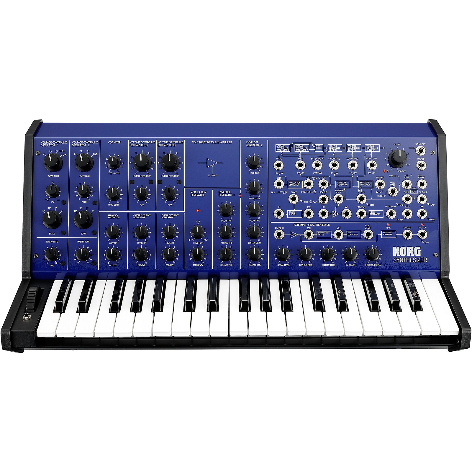 KORG MS-20 FS Blue モノフォニック・シンセサイザー - 楽器、器材