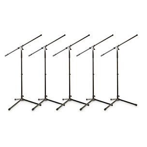 Musician's Gear MS-220 Tripod Mic Stand 5-Pack