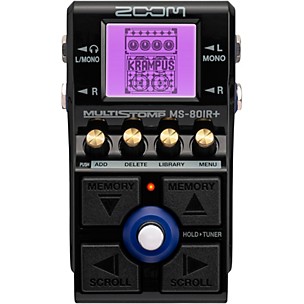 Zoom MS-80IR+ MultiStomp Pedal With Multi-Layer IR Technology Effects Pedal -