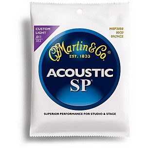 Martin MSP3050 SP 80/20 Bronze Custom Light Acoustic Guitar Strings